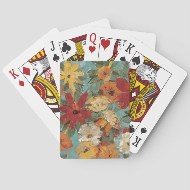 Bright Expressive Garden Playing Cards (Back)