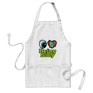 Bright Eye Heart I Love Being Silly Standard Apron