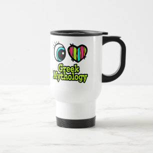 Bright Eye Heart I Love Greek Mythology Travel Mug