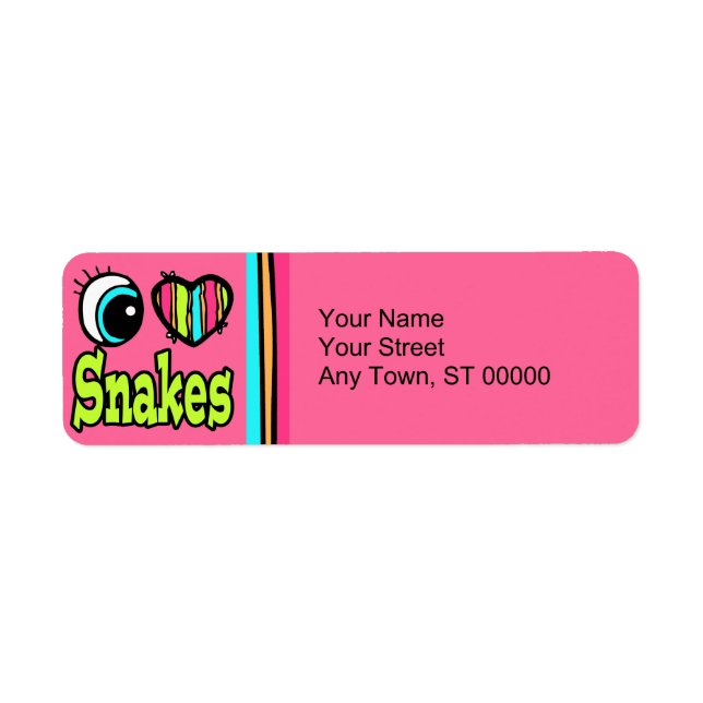Bright Eye Heart I Love Snakes (Front)