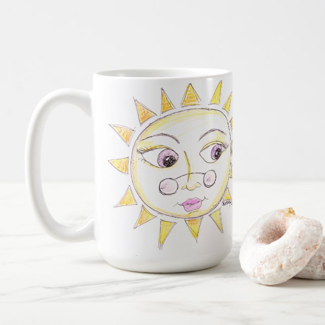 Bright eyed sunshine mug (With Donut)