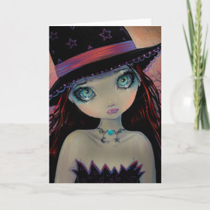Bright Eyed Witch Greeting Card