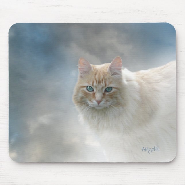 Bright Eyes Cat AH2010 Mouse Mat (Front)