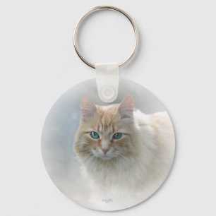 Bright Eyes Cat keychain...© Angel Honey, 2010 Key Ring