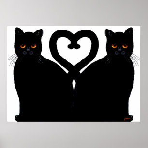 Bright Eyes Heart Poster