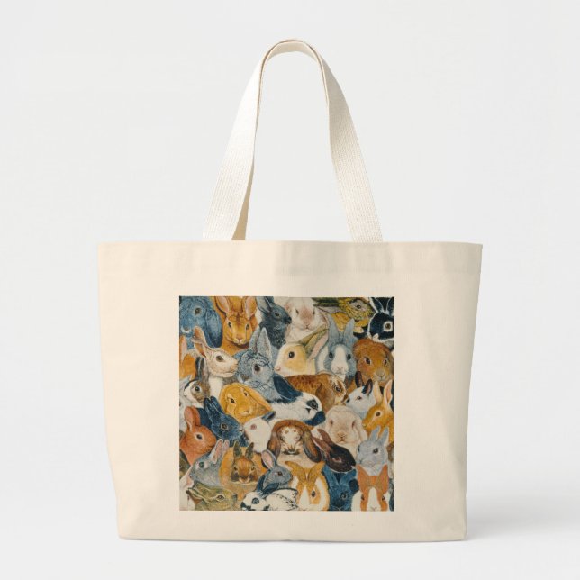 Bright Eyes Large Tote Bag (Front)