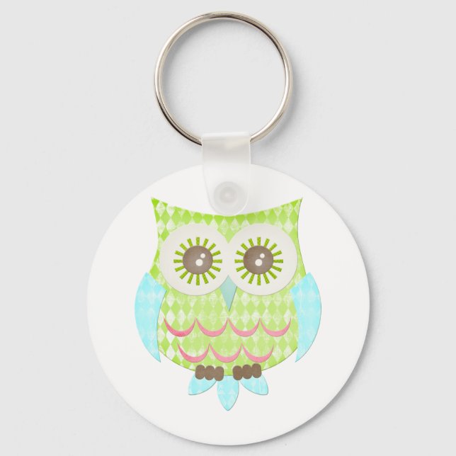 Bright Eyes Owl Key Ring (Front)