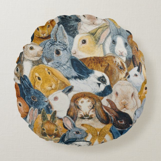 Bright Eyes Round Cushion (Front)