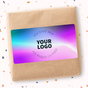 Bright Fading Ombre Return Address or Product