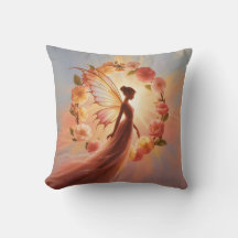 Bright Fairy Surrounded by Flowers - Magic Illustr