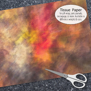 Bright Fall Lea Impressionist Design Tissue Paper