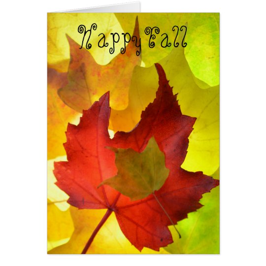 Bright fall Note Card