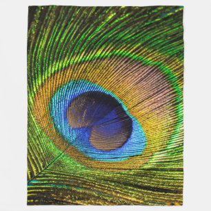 Bright Feather Fleece Blanket