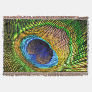 Bright Feather Throw Blanket