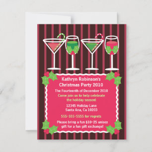 Bright Festive Christmas Party Invitation