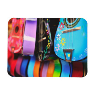 Bright Festive Musical Guitars Magnet