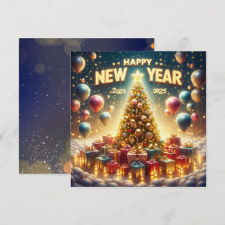 Bright & Festive New Year 2025 Holiday Card
