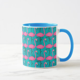 Bright Flamingo Pattern Mug