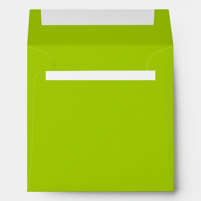 Bright Flashy Lime Green Envelopes (Back (Bottom))