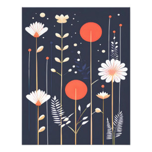 Bright Floral abstract Art Photo Print