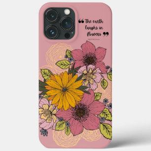 Bright Floral Bouquet on Pink iPhone Case