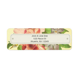 Bright, Floral Customisable Labels