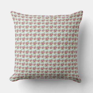 Bright Floral Meadow Botanical Pattern Throw Cushion
