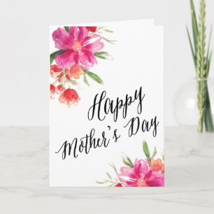 Bright Floral   Mother's Day Card