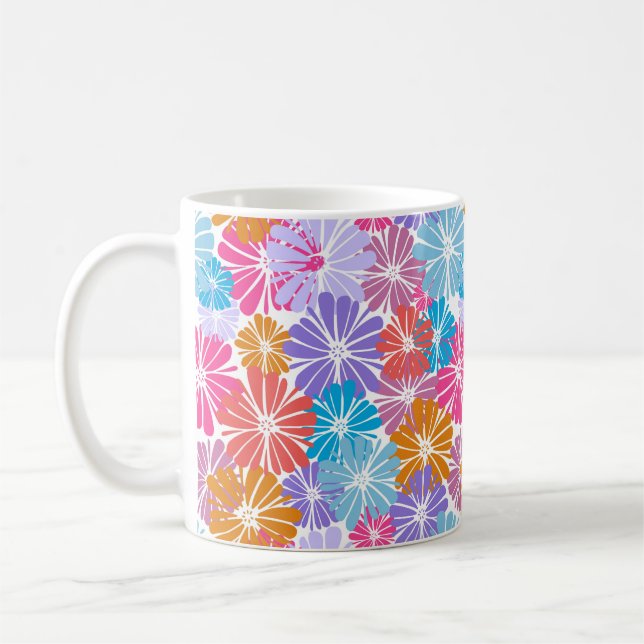 Bright Floral Mug (Left)