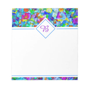 Bright floral notepad