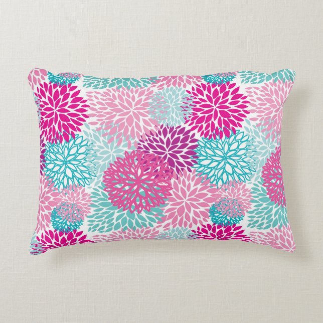 Bright Floral pattern 2 Decorative Cushion (Front)