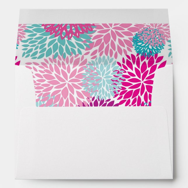Bright Floral pattern 2 Envelopes (Back (Bottom))