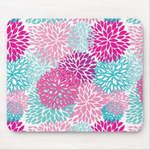 Bright Floral pattern 2 Mouse Mat