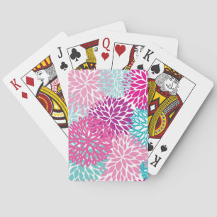 Bright Floral pattern 2 Playing Cards