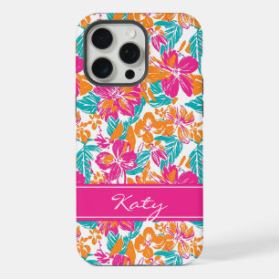 Bright Floral Pattern Phone Case (Name)