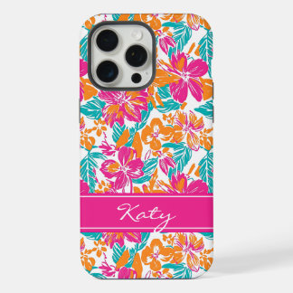 Bright Floral Pattern Phone Case (Name)