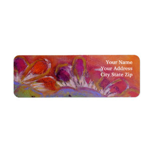 Bright Floral Return Address Label
