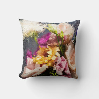 Bright Floral Throw Pillow