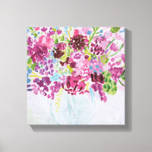Bright Flower Bouquet Canvas Print