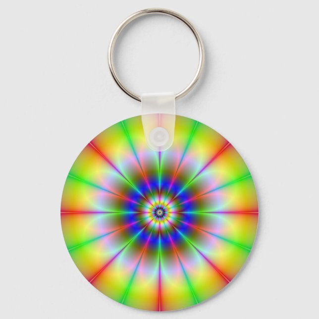 Bright Flower Key Chain (Front)