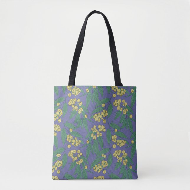 “Bright Flower Pattern Eco Tote” Tote Bag (Front)