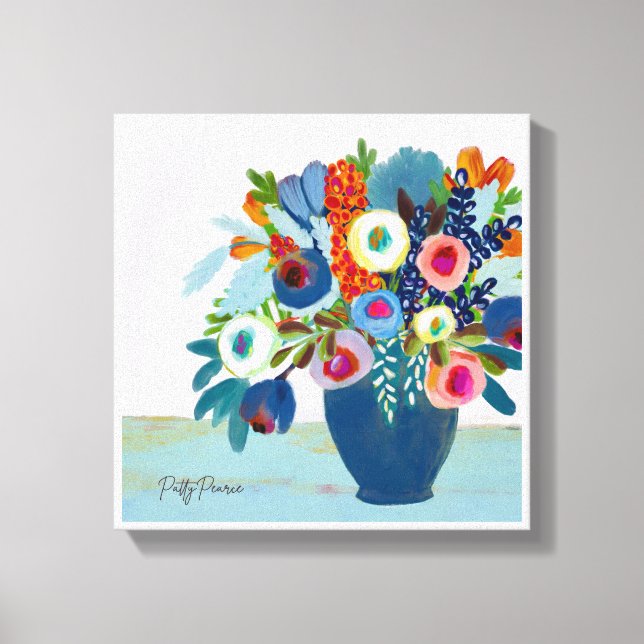 Bright Flowers Canvas Print (Front)