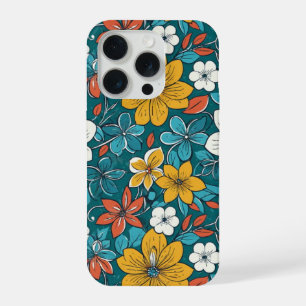 Bright Flowers, Dark Background iPhone 15 Pro Case