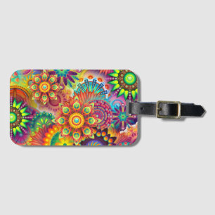 Bright Flowers Luggage Tag