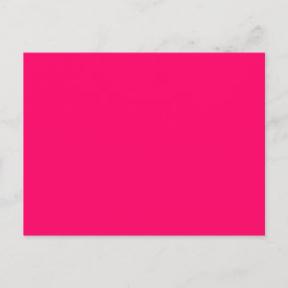 Bright Fluorescent Hot Pink Neon Postcard