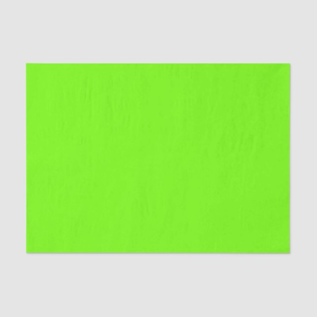 Bright Fluorescent Neon Green Tissue Paper (Front)