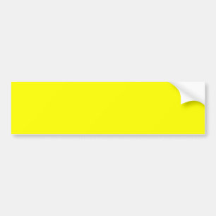 Bright Fluorescent Neon Yellow Bumper Sticker