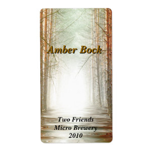 Bright Forest Home brewed beer Labels