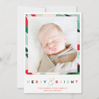 Bright Frame Holiday Photo Card