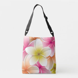 Bright Frangipani/ Plumeria flowers Crossbody Bag